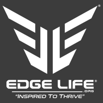 Edge Life Merch | Men's T-Shirt | White Design Design