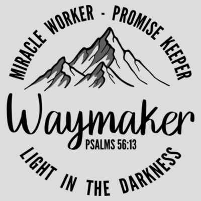 Waymaker | Unisex Men's T-Shirt | Black Design Design