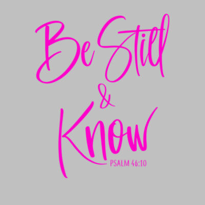 Be Still & Know - Pink Design | Mika Organic Longsleeve Organic Dress Design