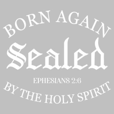 Born Again Sealed By The Holy Spirit - White Design | Mika Organic Longsleeve Organic Dress Design