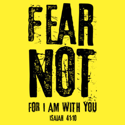 FEAR NOT For I Am With You - Black Design | Gildan Ladies Heavy Cotton™ Design