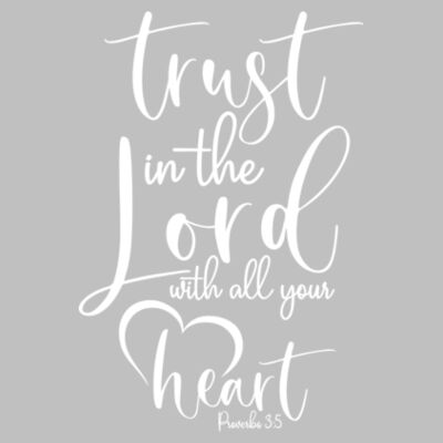 Trust In The Lord With All Your Heart - Proverbs 3:5 - White Design | Mika Organic Longsleeve Organic Dress Design