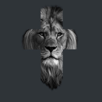 Lion Cross | RAMO Unisex Modern Fit Tee | Men | Up to 5XL Design