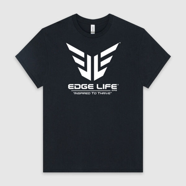 Edge Life Merch | Men's T-Shirt | White Design Thumbnail
