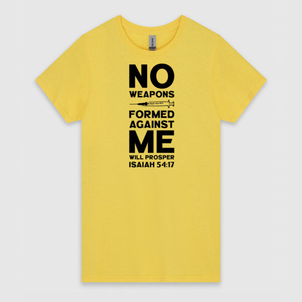 No Weapons Formed Against Me | Gildan Ladies Heavy Cotton™ Thumbnail