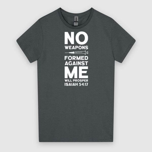 No Weapons Formed Against Me - White Design | Gildan Ladies Heavy Cotton™ Thumbnail