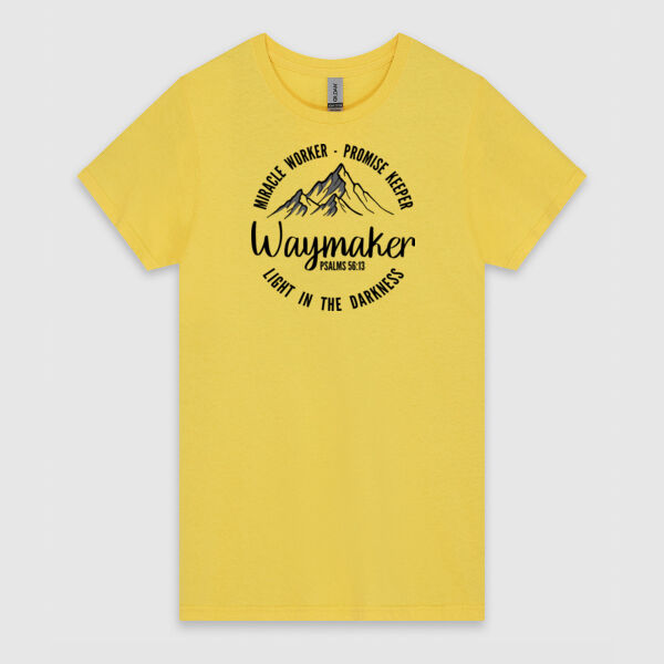 Waymaker - Black Design | Gildan Ladies Heavy Cotton™ Thumbnail