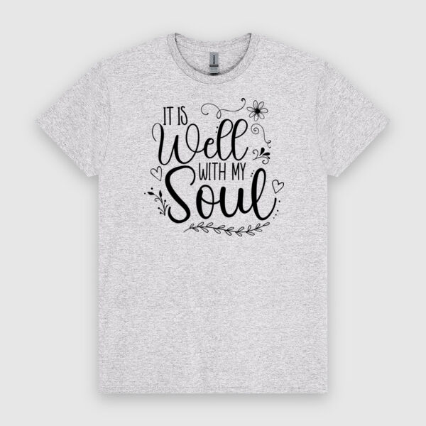 It Is Well With Soul | Unisex Men's T-Shirt | Black Design Thumbnail