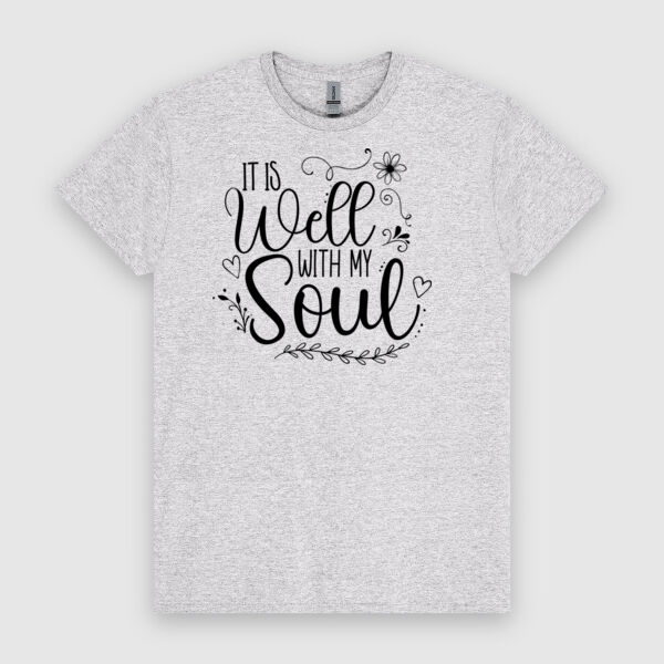 It Is Well With Soul | Unisex Men's T-Shirt | Black Design Thumbnail