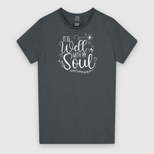 It Is Well With Soul - White Design | Gildan Ladies Heavy Cotton™ Thumbnail