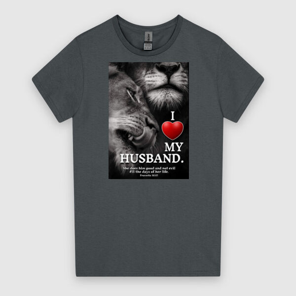 I Love My Wife - Proverbs 31:12 | Gildan Ladies Heavy Cotton™ Thumbnail