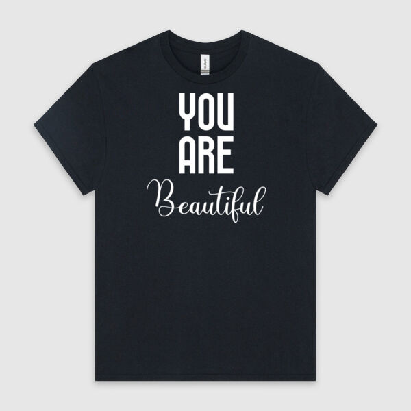 YOU ARE Beautiful | Men's T-Shirt | White Design Thumbnail