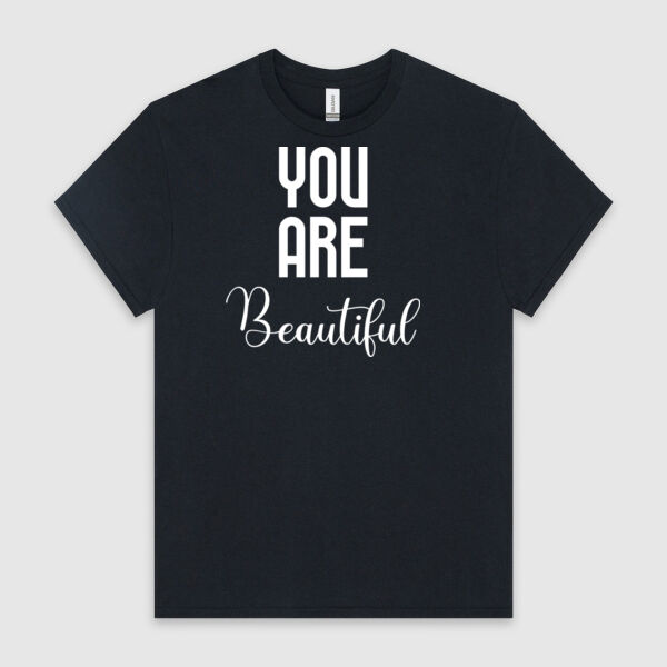 YOU ARE Beautiful | Men's T-Shirt | White Design Thumbnail